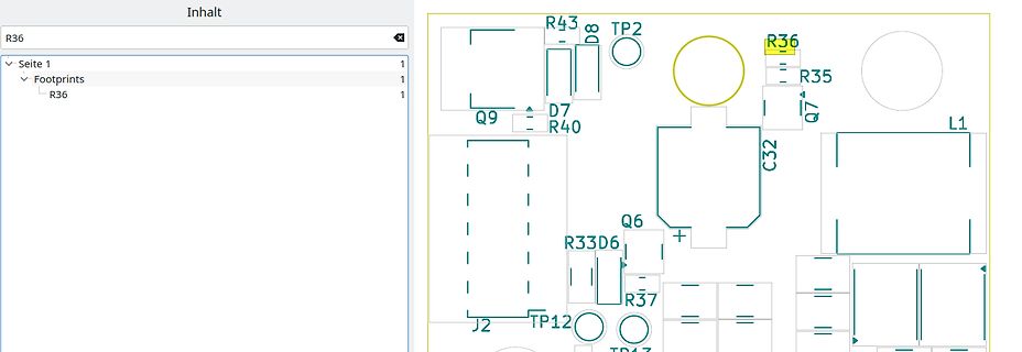 PCB-Layout CAD-Ansicht