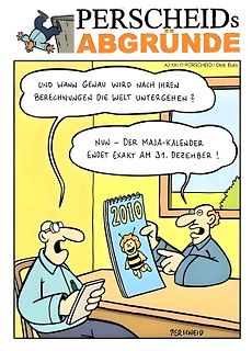 Comic von Perscheid über den Maya-Kalender