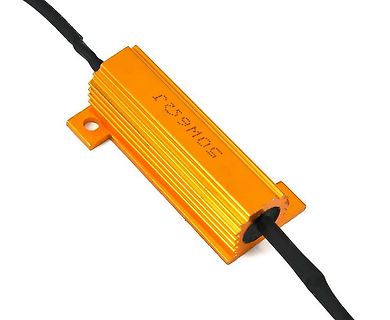 Orangefarbener MOSFET-Modul mit Kühlkörper