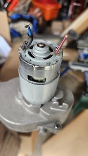 Elektromotor mit freiliegenden Kabeln