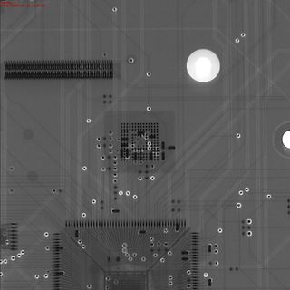 CAD-Ansicht eines Leiterplatten-Layouts