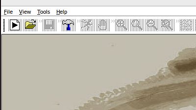 Ausschnitt einer Software-Benutzeroberfläche mit Symbolleiste