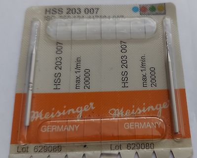 Blisterpackung mit Meisinger Fräsern