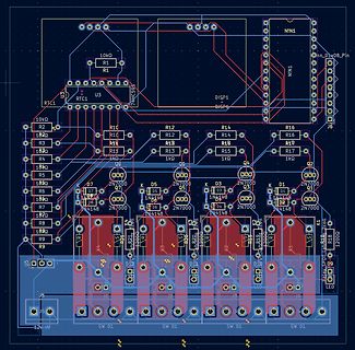 PCB-Layout einer elektronischen Schaltung
