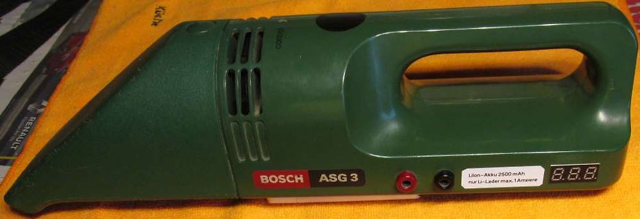 Grüner Bosch ASG 3 Akku-Staubsauger