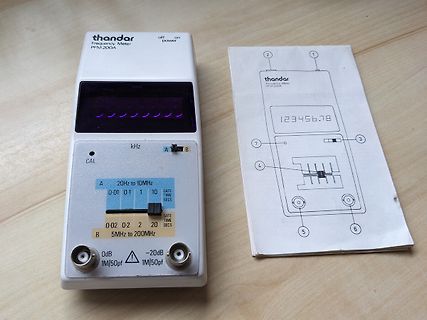 Thandar Frequenzmesser PFM 200A und Bedienungsanleitung