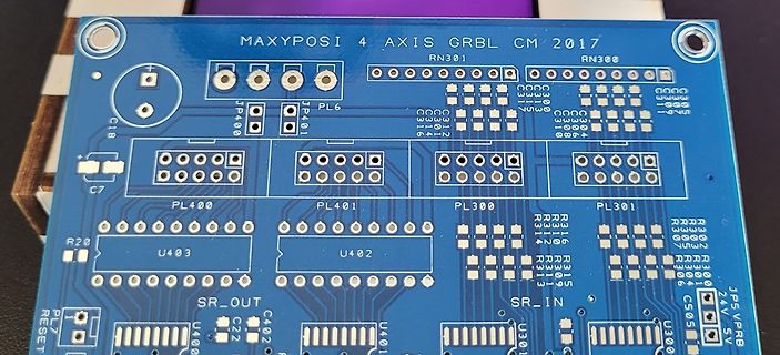 Leiterplatten-Layout einer MAXYPOSI 4 AXIS GRBL CM Platine