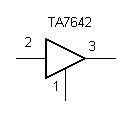 Schaltplansymbol eines TA7642