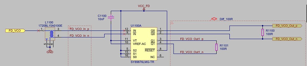 Schaltplan eines integrierten Schaltkreises mit Differenzialverstärker