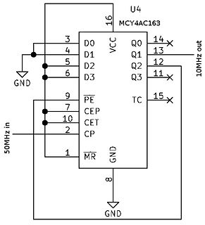 Schaltplan eines MCY4AC163 ICs