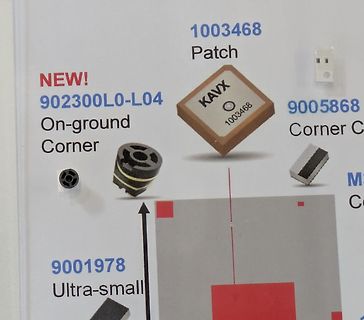Produktkatalog oder Werbeblatt für Antennenkomponenten