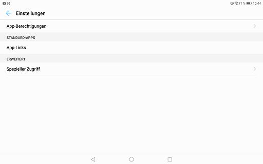 Android-Einstellungen Menü