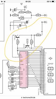 Schaltplan mit Mikrocontroller ICL7106