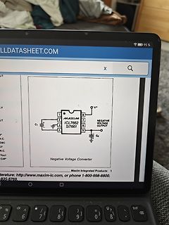 Schaltplan eines Maxim ICL7662 Si7661 Spannungswandlers