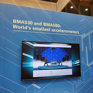 Werbebanner für Bosch BMA530 und BMA580 Beschleunigungssensoren