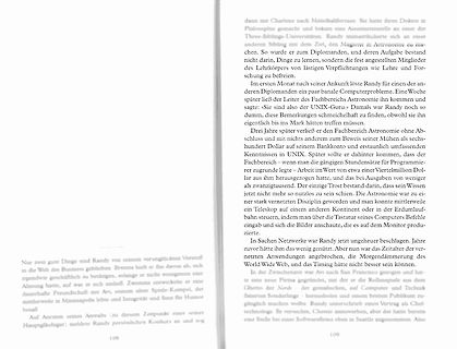 Buchseiten mit deutschem Text
