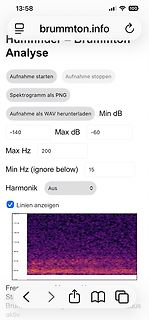 Screenshot einer Audio-Analyse-Software