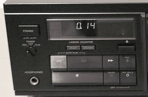Bedienelement eines Linear Counters