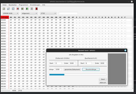 Software zur Programmierung eines EPROM 8-Bit