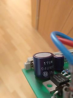 Elektrolytkondensatoren auf einer Leiterplatte