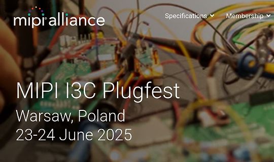 Werbebanner MIPI I3C Plugfest Warschau