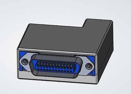 3D-CAD-Modell eines D-Sub Steckers