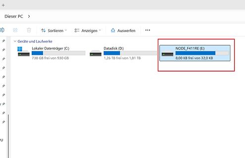 Windows Explorer Laufwerksübersicht