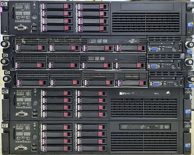 Stapel von HP ProLiant DL280 Gii Servern