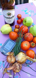 Lebensmittel und Glukosemessgerät