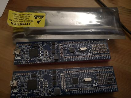 Zwei NXP LPCXpresso LPC1115 Entwicklungsboards