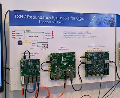 Aufbau von TSN und Redundanz-Protokollen mit ADIN-Chips