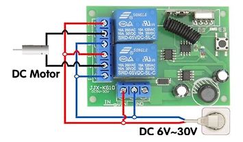 Motorsteuerung mit Relaismodul und DC-Eingang