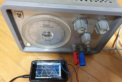 Philips LF Generator und Oszilloskop Display