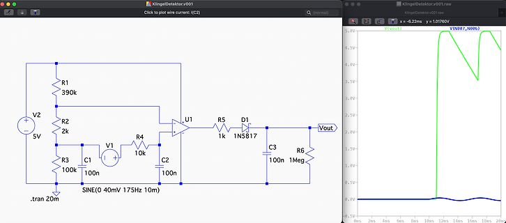 LTspice Schaltplan und Wellenform-Simulation