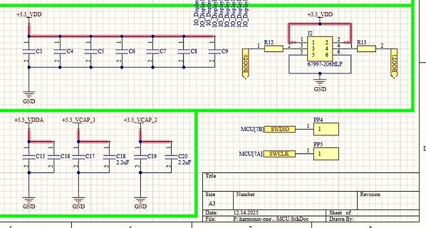 Ausschnitt eines elektronischen Schaltplans