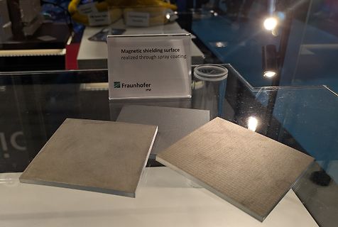 Magnetische Abschirmfläche mit Spraybeschichtung