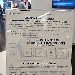 Werbeplakat für ZAYA Micro Containers