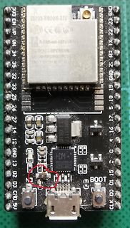 ESP32-WROOM-32U Development Board