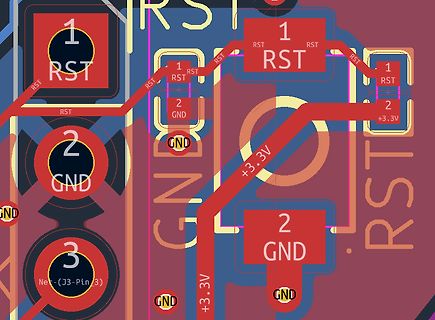 Ausschnitt eines Leiterplatten-Layouts