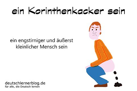 Meme über einen Korinthenkacker