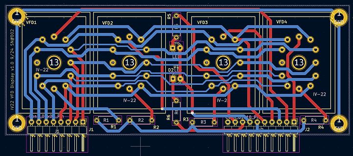 PCB-Layout einer VFD-Ansteuerung