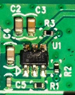 Makroaufnahme einer Leiterplatte mit SMD-Bauteilen