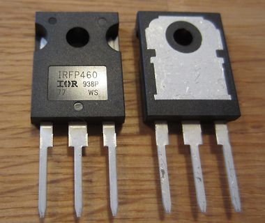 Zwei IRFP460 Leistungstransistoren