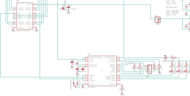 Schaltplan eines elektronischen Geräts