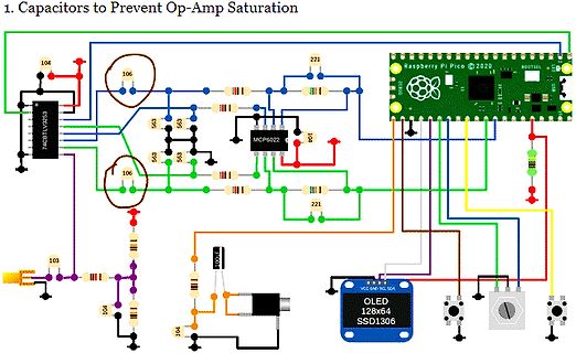 Schaltplan mit Raspberry Pi Pico und OLED Display
