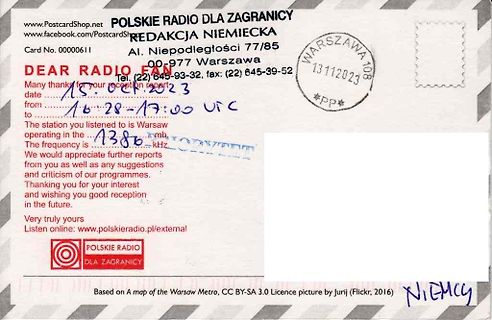 Postkarte von Polskie Radio dla Zagranicy