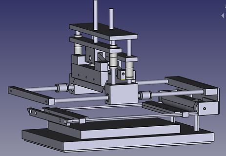 3D-CAD-Modell einer mechanischen Vorrichtung