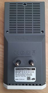 Rückseite eines FRITZ!WLAN Repeaters 1750E
