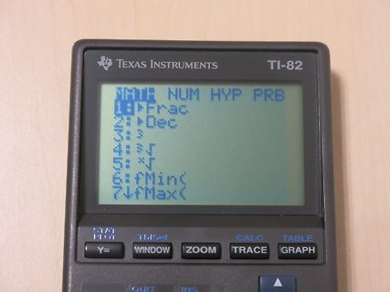 Texas Instruments TI-82 Taschenrechner Display