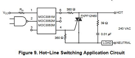 Schaltplan einer Hot-Line Switching Anwendung